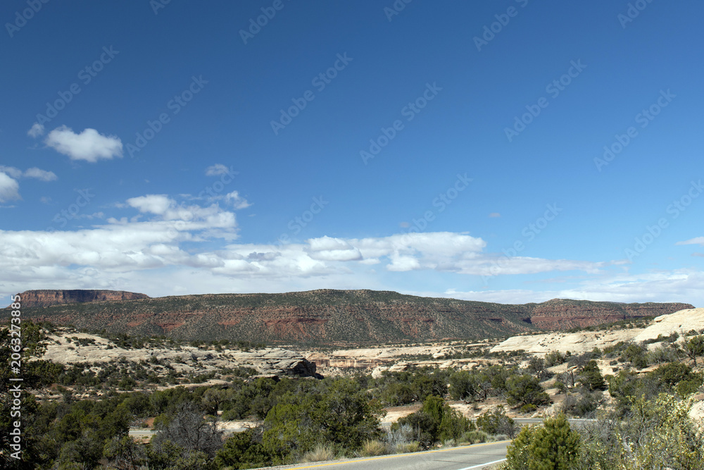 Obraz premium View of the landscape from Capitol Reef National Park Scenic Drive, Utah SR 24