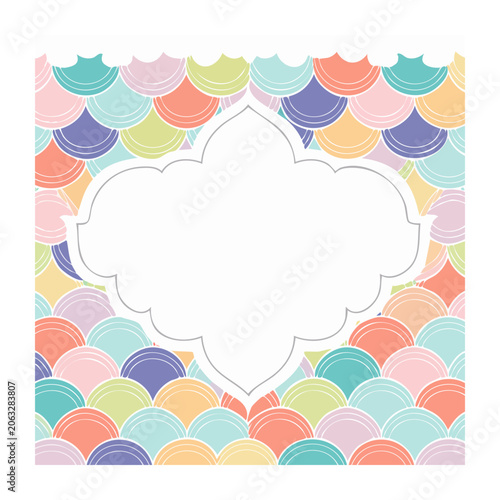Geometric abstract pattern with bright colors
