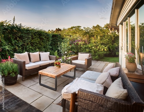 premium outdoor living space with comfortable seating