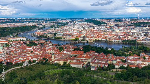 Prague Castle, Prague, Czech Republic, aerial drone view