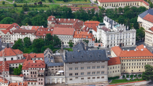 Prague Castle, Prague, Czech Republic, aerial drone view