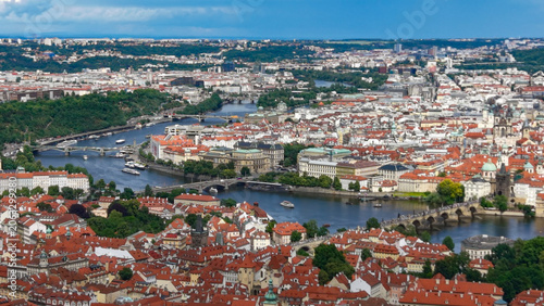 Prague Castle, Prague, Czech Republic, aerial drone view