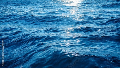 closeup of blue water surface