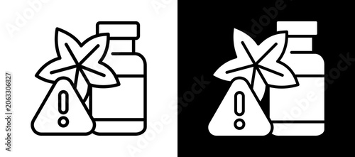 Slika na platnu Drug Trafficking Icon Set In Black And White Filled Style Collection