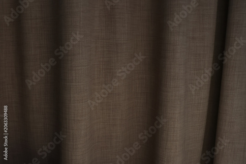 Elegant Brown Textured Curtain for Interior Design and Home Decor