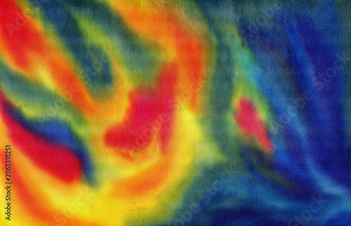 watercolor bright rainbow abstract background