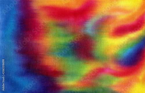 watercolor bright rainbow abstract background