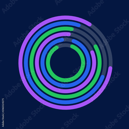 Colorful Color Circles Vector Background