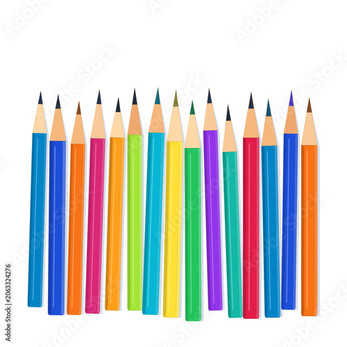 Colorful Pencils Background