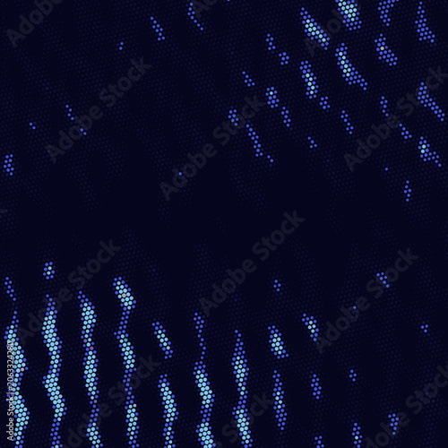 Minimal Dotted Mesh Waves Illustration