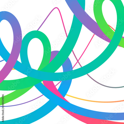 Geometric Bright Gradient Zigzag Bands Vector Background