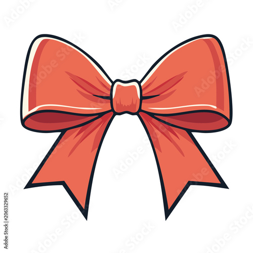 Red and orange butterfly vector illustration