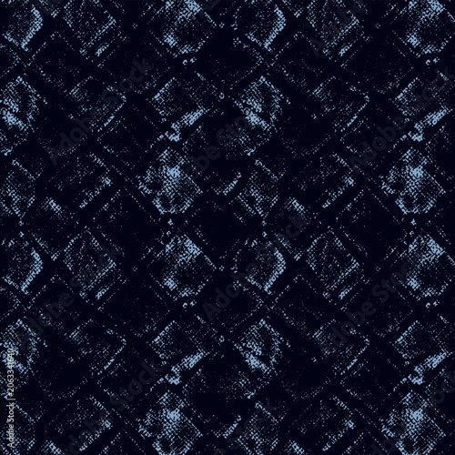 Distressed Diamond Geometric Seamless Pattern Background