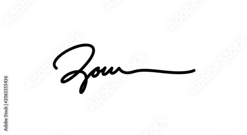 Handwritten Signature in Black Ink on White Background.