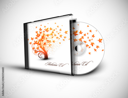 Set of DVD Box Disc and Cover Vector Mockup