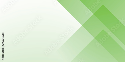 Abstract gradient green banner background. Simple overlapping triangle arrows form a pattern design element concept. Vector eps10