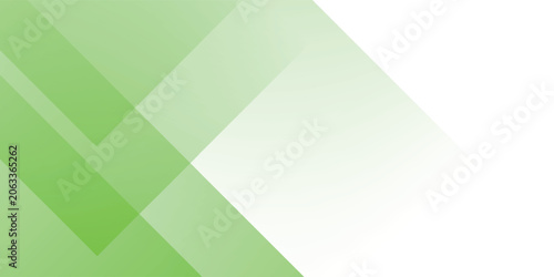 Abstract gradient green banner background. Simple overlapping triangle arrows form a pattern design element concept. Vector eps10