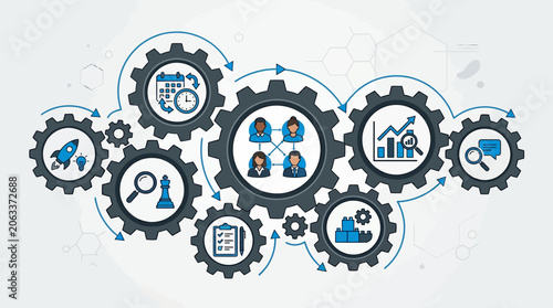a Gears showing project workflow