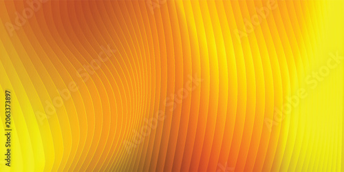 Fotografie A captivating abstract background featuring a yellow and orange gradient, adorned with wavy lines and intricate patterns, creating a visually stunning and dynamic composition
