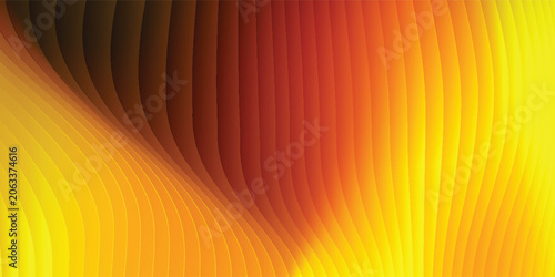 Bild auf Leinwand A captivating abstract background featuring a yellow and orange gradient, adorned with wavy lines and intricate patterns, creating a visually stunning and dynamic composition