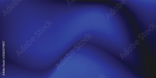 Navy night sky gradient vector background. Dark blue wave graphic wallpaper.