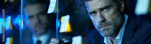 Intense Focus: A man in a s...