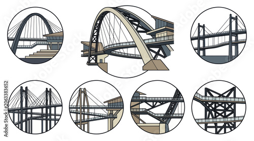 Foto Modern Bridge Designs and Architectural Concepts Collection
