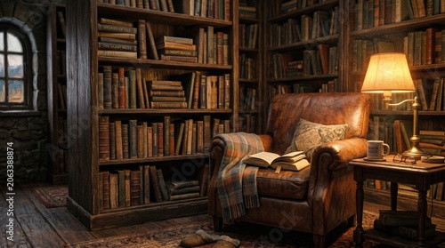 old books in a room