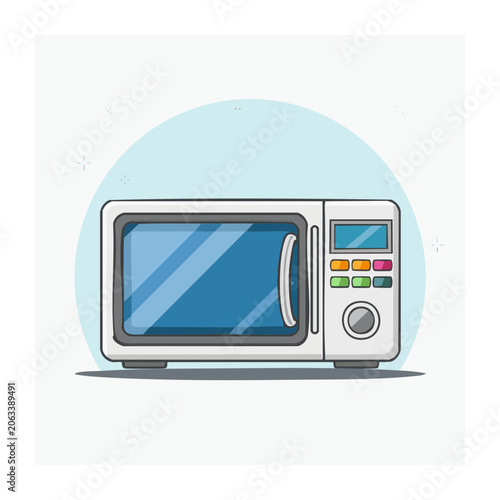 Flat design smartphone with app icons