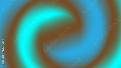 Gradient blue and brown swirl pattern spiral