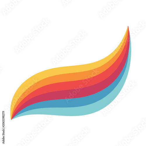 Colorful Abstract Wave Vector