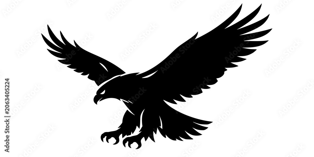 Fototapeta premium eagle on white background