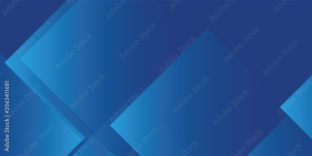 Obraz premium Abstract blue background with glowing geometric lines. Modern blue gradient square shape design. Futuristic technology concept. Suit for brochure, corporate, website, poster. vector eps10