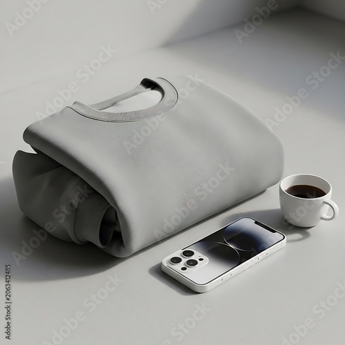 Minimalist white wireless earbuds and charging case.