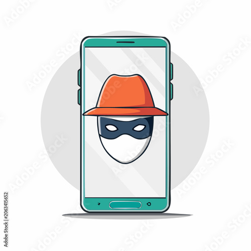 Smartphone Hacker Icon