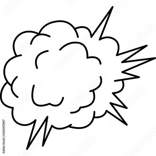 Line Cartoon Explosion