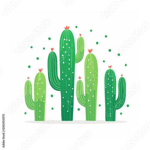 Flat design green and red bell peppers vector