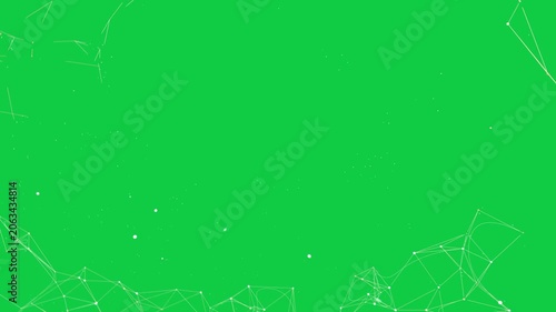 Star dots appearing, forming gold threads, linking nodes into net, closing ring on transparent bg