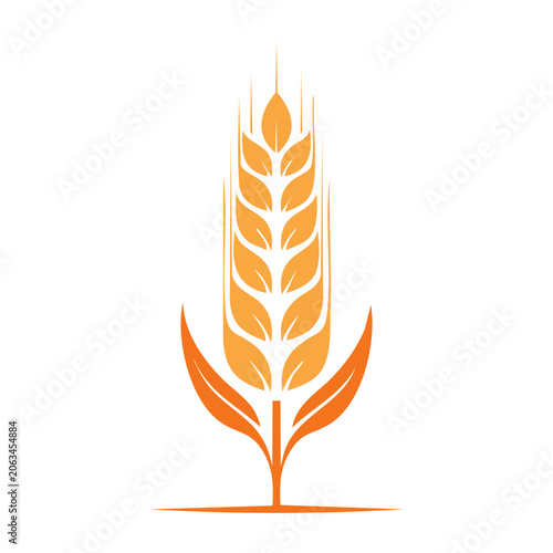 Flat design sun vector icon with rays