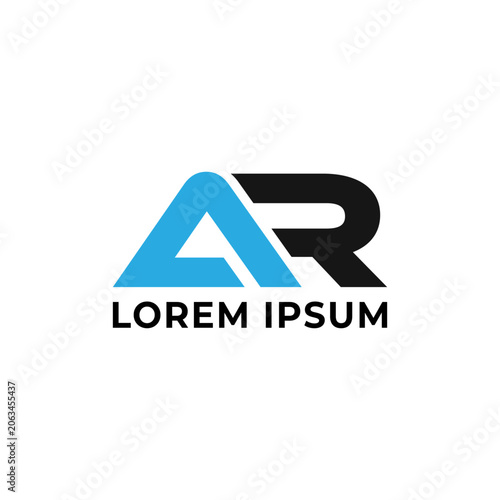 Modern AR Letter Logo Design for Professional Brand Identity