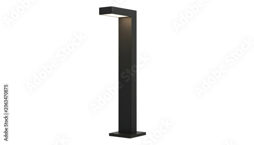 Modern LED garden path light isolated on transparent background png 