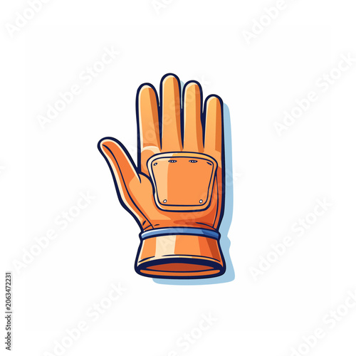 Hand holding smartphone flat design