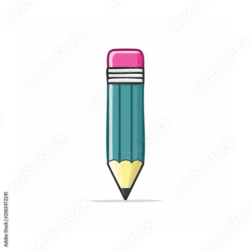 Minimalist 3D ice cream cone with pink and cyan scoop