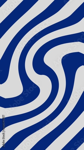 Abstract Blue White Wavy Stripe Loop Animation Background