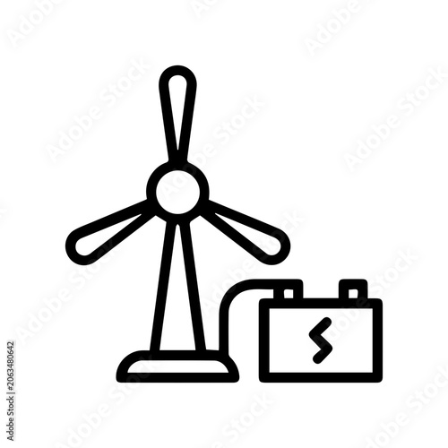 Wind Energy Storage Icon