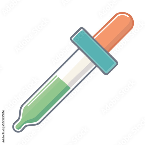 Flat design paperclip vector icon