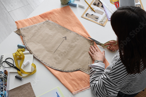 Female fashion designer cut...