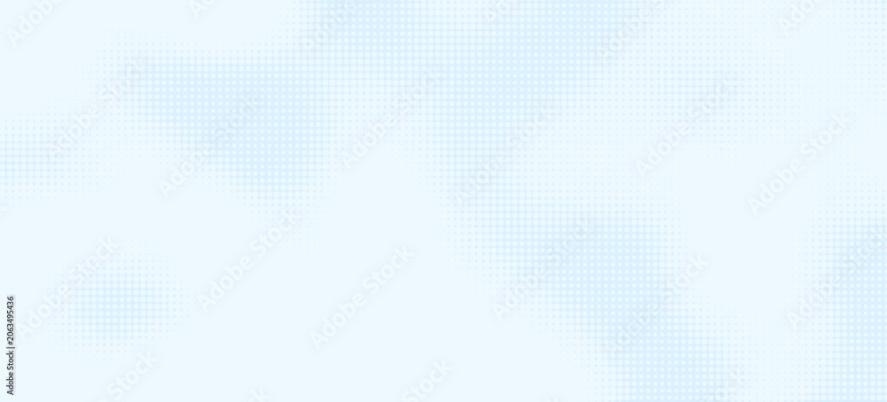 Obraz premium Dots halftone white blue and green color pattern gradient texture with technology digital background. Medicine healthcare with science concept.