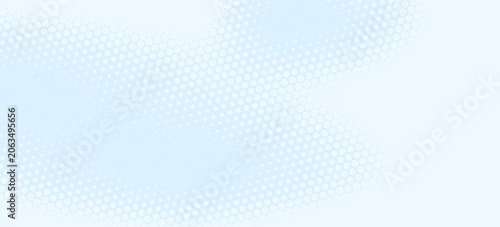 Dots halftone white blue and green color pattern gradient texture with technology digital background. Medicine healthcare with science concept.