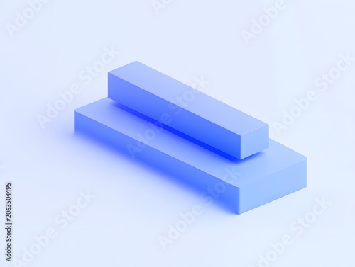 A blue bar on white background, simple, clean, graphic, minimal, rectangle.

